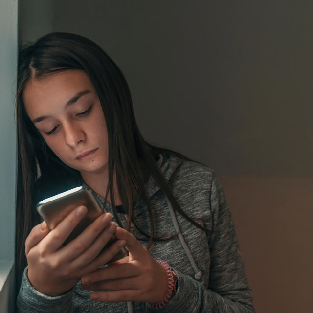 Teen On Phone